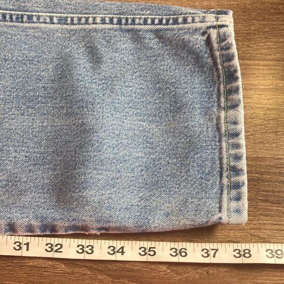 Men's Pre Owned George Strait Cowboy Cut Wrangler Light Blue Jeans - Picture 7 of 13